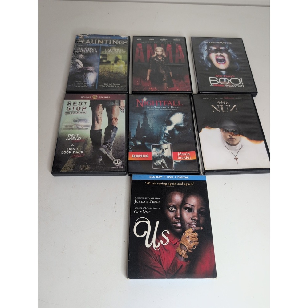 Mixed Lot Of Horror Scary Movie DVDs (7) Anna The Nun Us (Blue Ray) More!